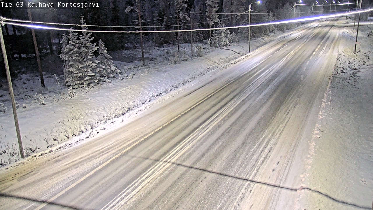 Weather Camera Image Road 63 Kauhava Kortesjärvi, Kauhava, Etelä-Pohjanmaa