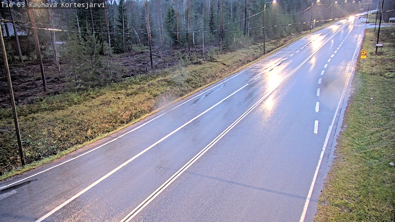 Weather Camera Image Road 63 Kauhava Kortesjärvi, Kauhava, Etelä-Pohjanmaa