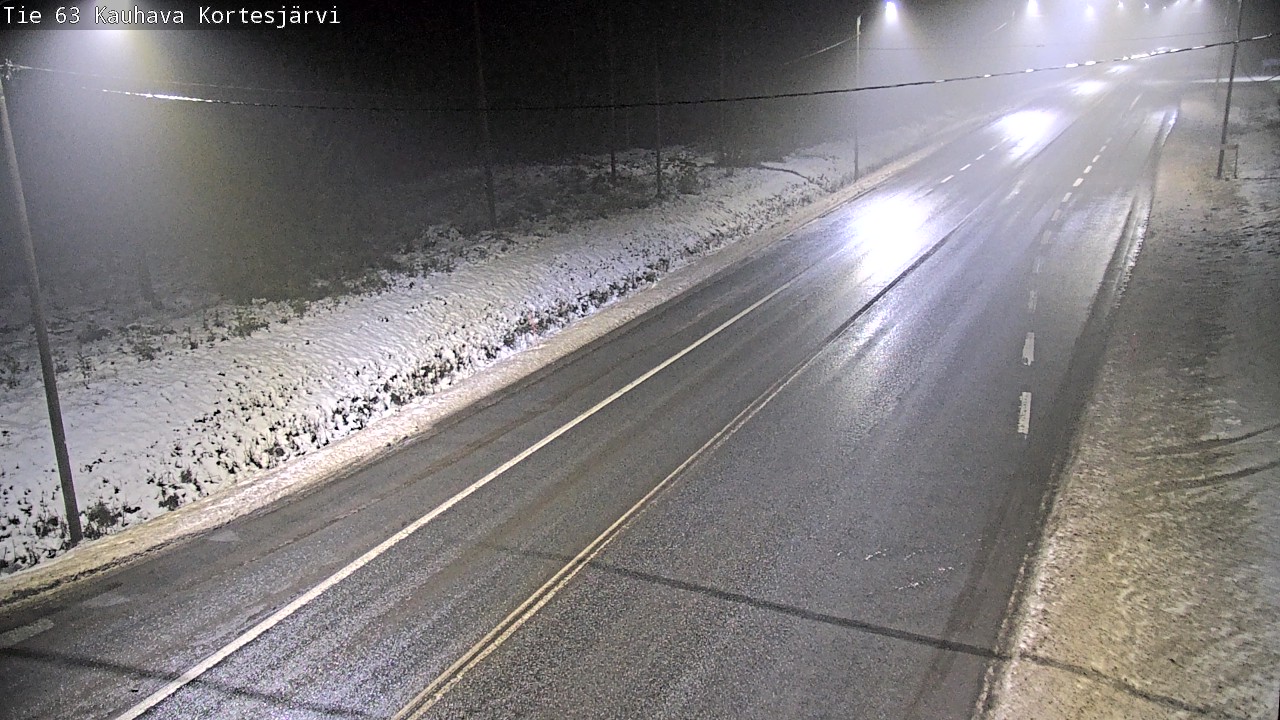 Weather Camera Image Road 63 Kauhava Kortesjärvi, Kauhava, Etelä-Pohjanmaa
