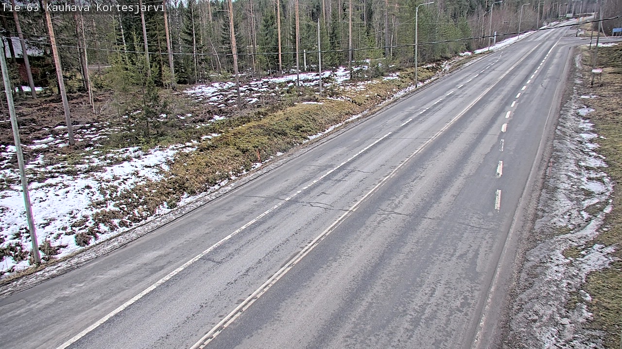Weather Camera Image Road 63 Kauhava Kortesjärvi, Kauhava, Etelä-Pohjanmaa