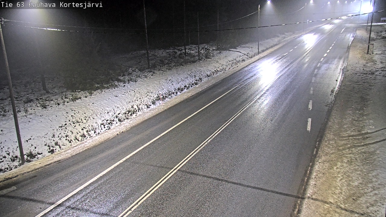 Weather Camera Image Road 63 Kauhava Kortesjärvi, Kauhava, Etelä-Pohjanmaa