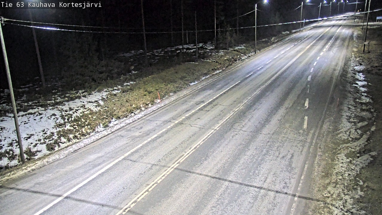 Weather Camera Image Road 63 Kauhava Kortesjärvi, Kauhava, Etelä-Pohjanmaa