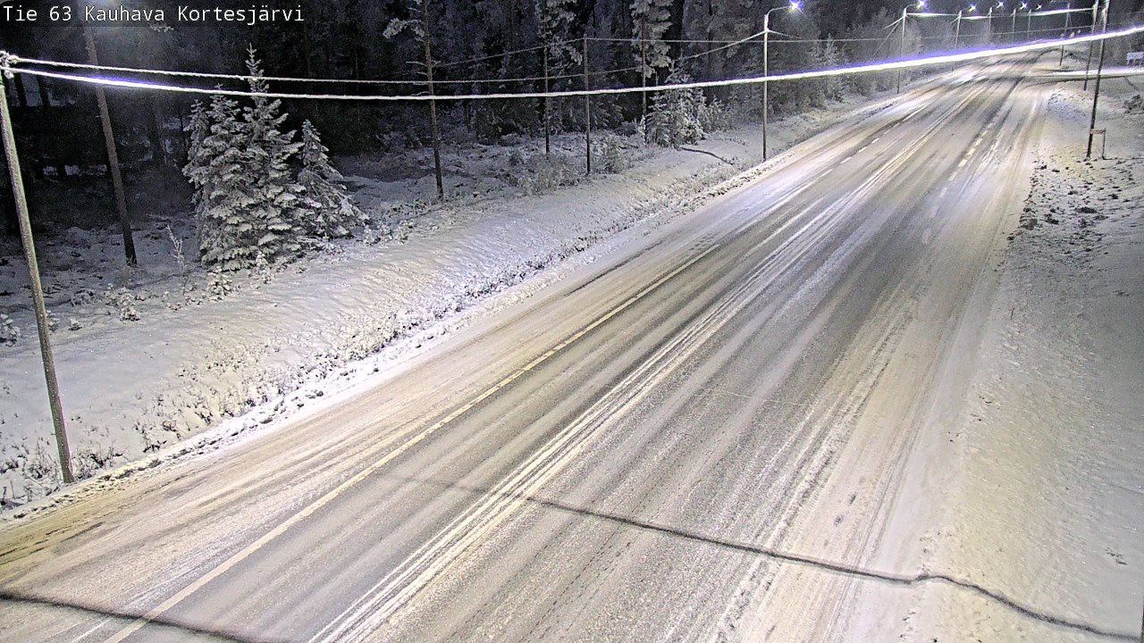 Weather Camera Image Road 63 Kauhava Kortesjärvi, Kauhava, Etelä-Pohjanmaa
