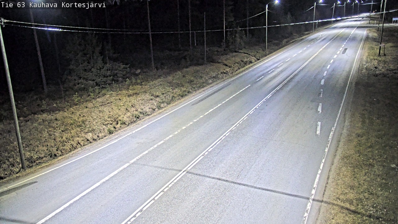 Weather Camera Image Road 63 Kauhava Kortesjärvi, Kauhava, Etelä-Pohjanmaa