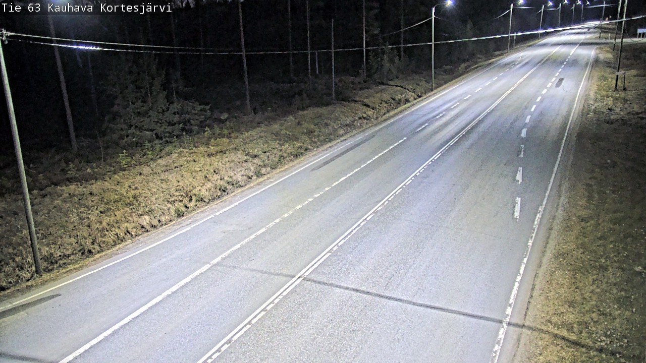 Weather Camera Image Road 63 Kauhava Kortesjärvi, Kauhava, Etelä-Pohjanmaa