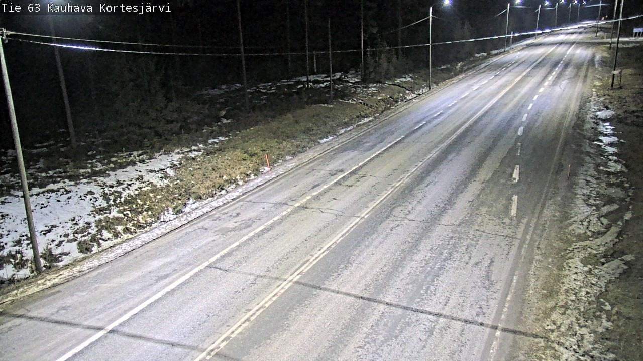 Weather Camera Image Road 63 Kauhava Kortesjärvi, Kauhava, Etelä-Pohjanmaa