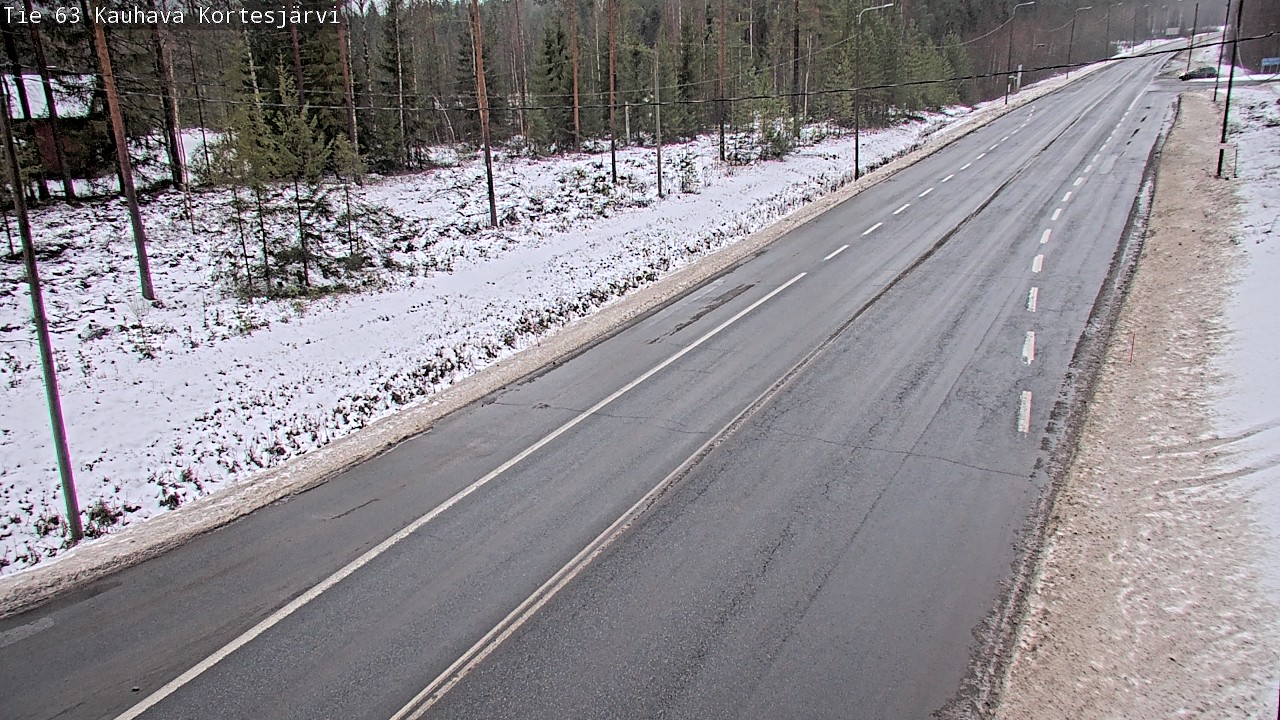 Weather Camera Image Road 63 Kauhava Kortesjärvi, Kauhava, Etelä-Pohjanmaa