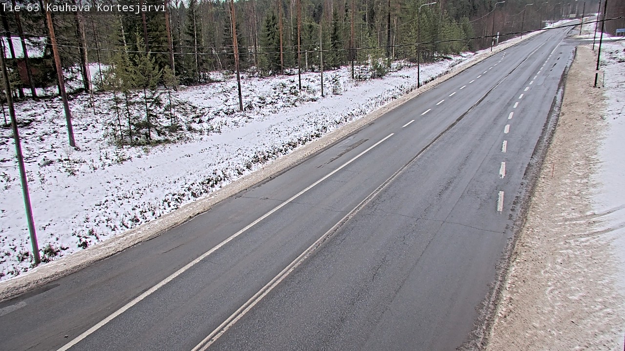 Weather Camera Image Road 63 Kauhava Kortesjärvi, Kauhava, Etelä-Pohjanmaa