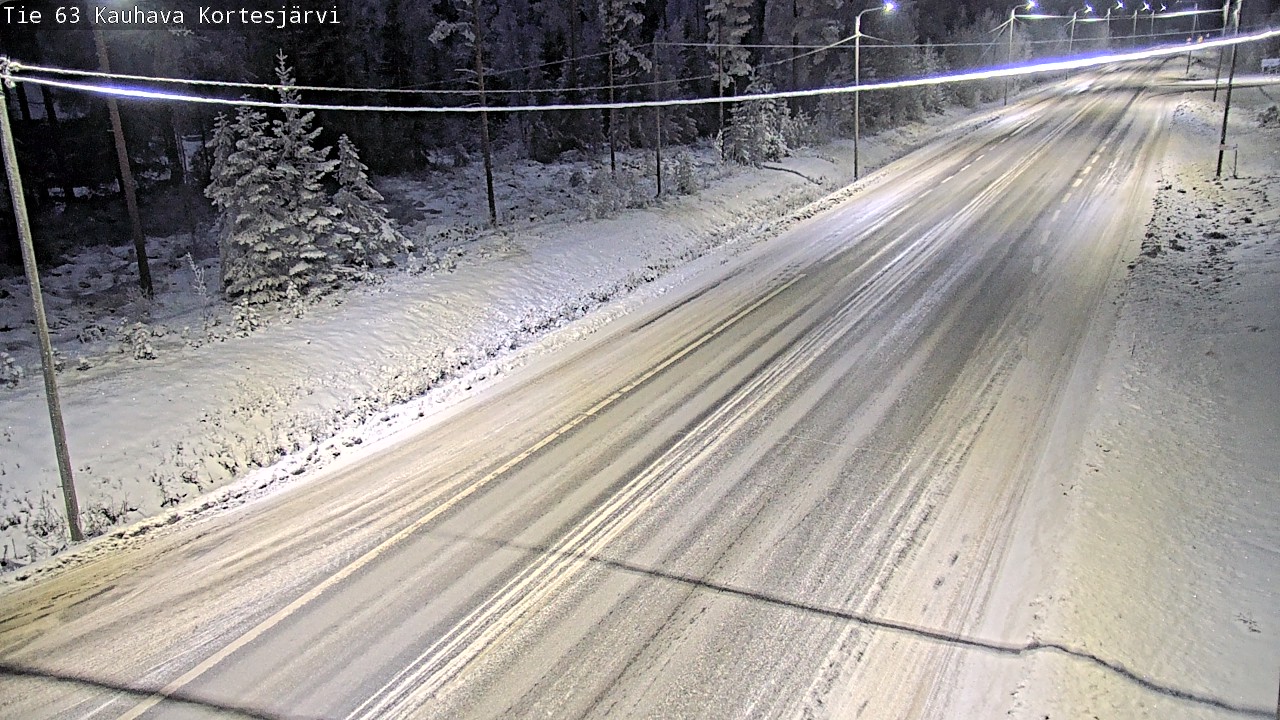 Weather Camera Image Road 63 Kauhava Kortesjärvi, Kauhava, Etelä-Pohjanmaa
