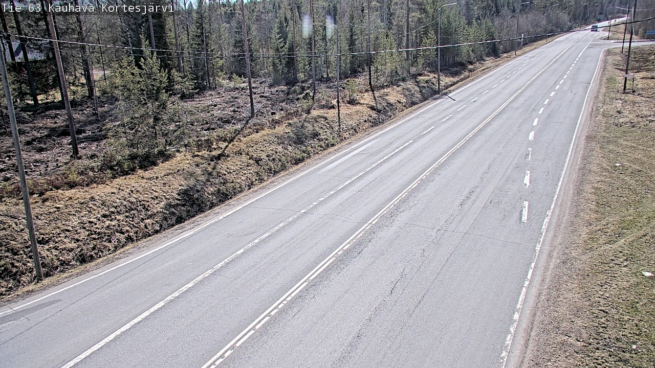 Weather Camera Image Väg 63 Kauhava Kortesjärvi, Kauhava, Etelä-Pohjanmaa