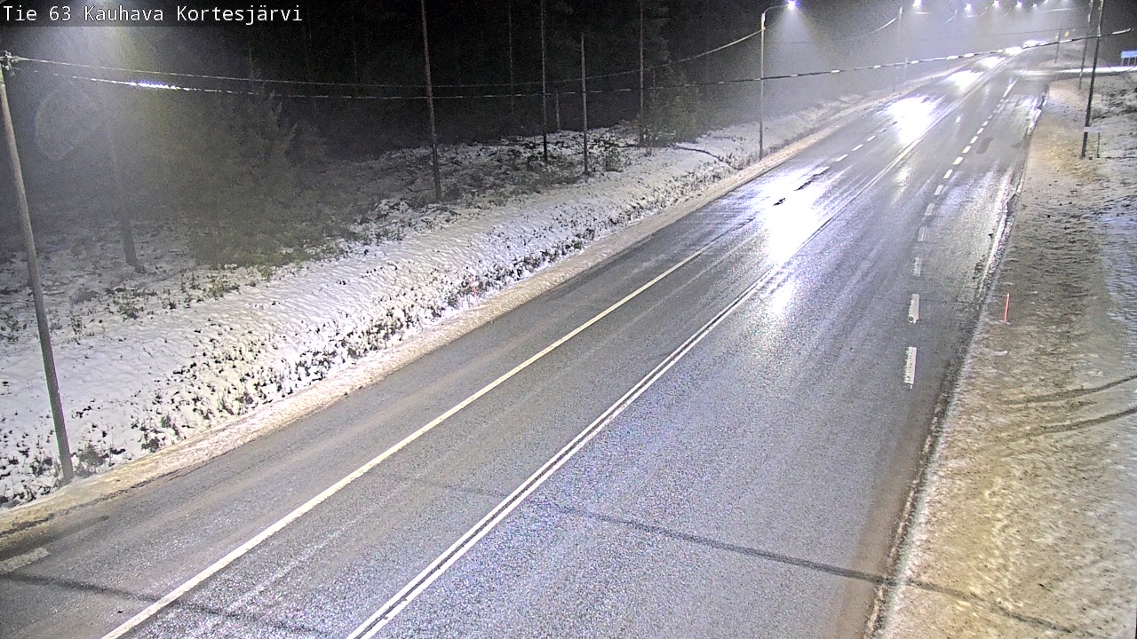 Weather Camera Image Road 63 Kauhava Kortesjärvi, Kauhava, Etelä-Pohjanmaa