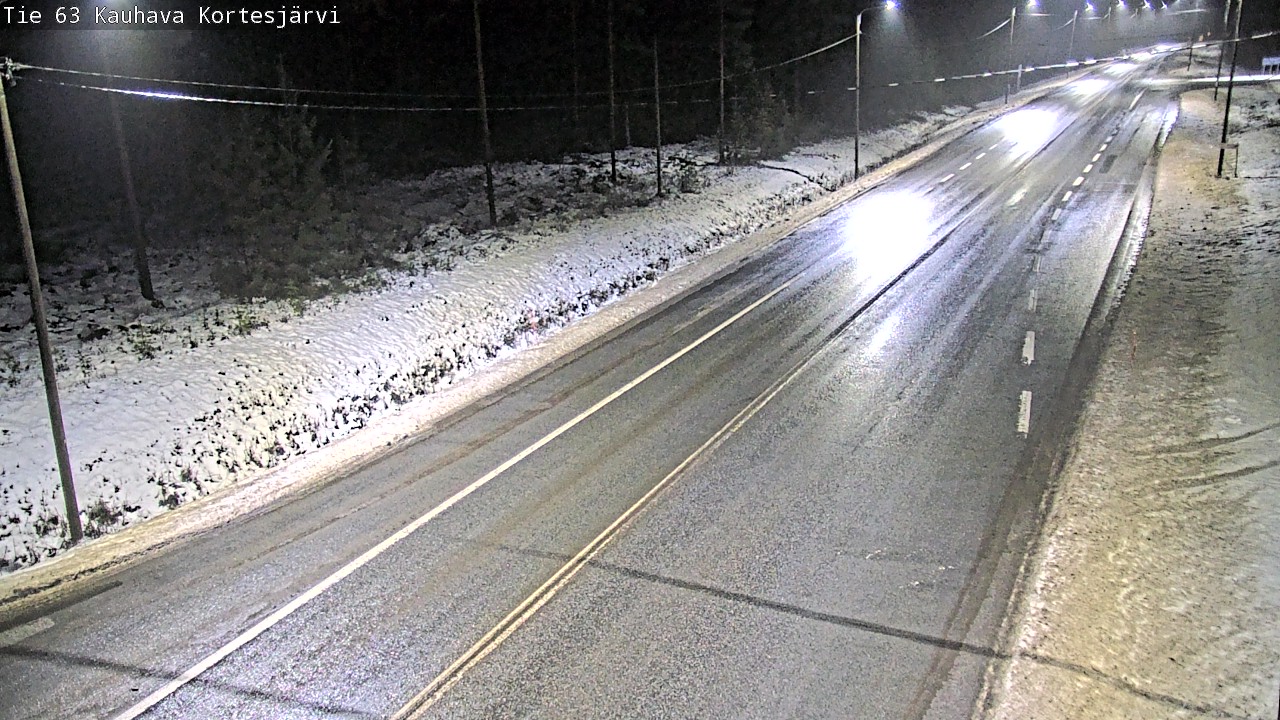 Weather Camera Image Road 63 Kauhava Kortesjärvi, Kauhava, Etelä-Pohjanmaa