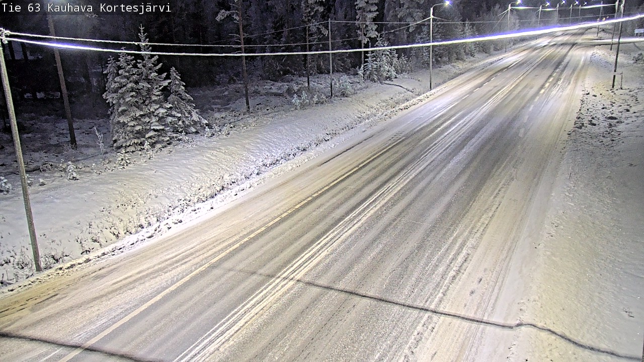 Weather Camera Image Road 63 Kauhava Kortesjärvi, Kauhava, Etelä-Pohjanmaa