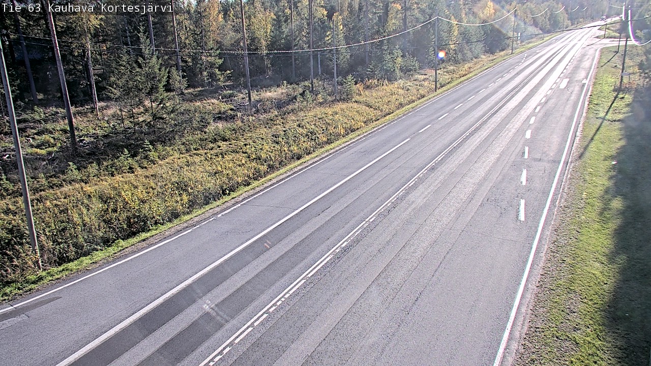 Weather Camera Image Road 63 Kauhava Kortesjärvi, Kauhava, Etelä-Pohjanmaa