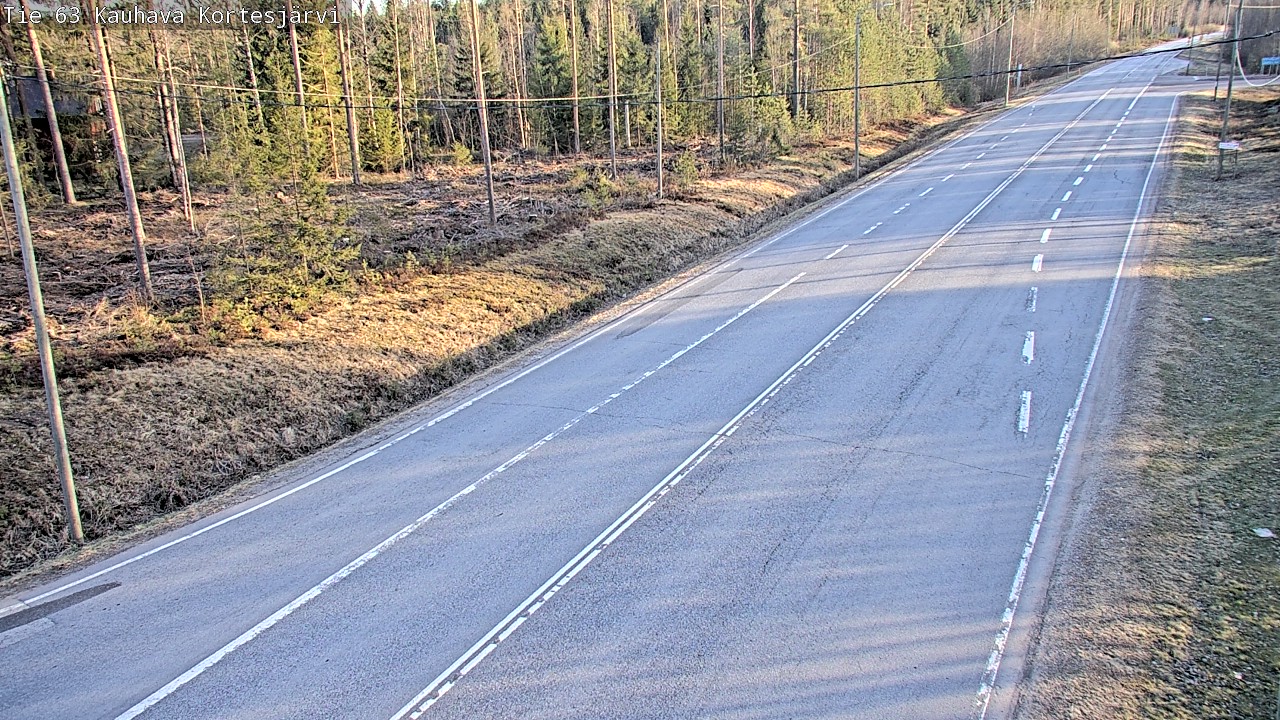 Weather Camera Image Väg 63 Kauhava Kortesjärvi, Kauhava, Etelä-Pohjanmaa