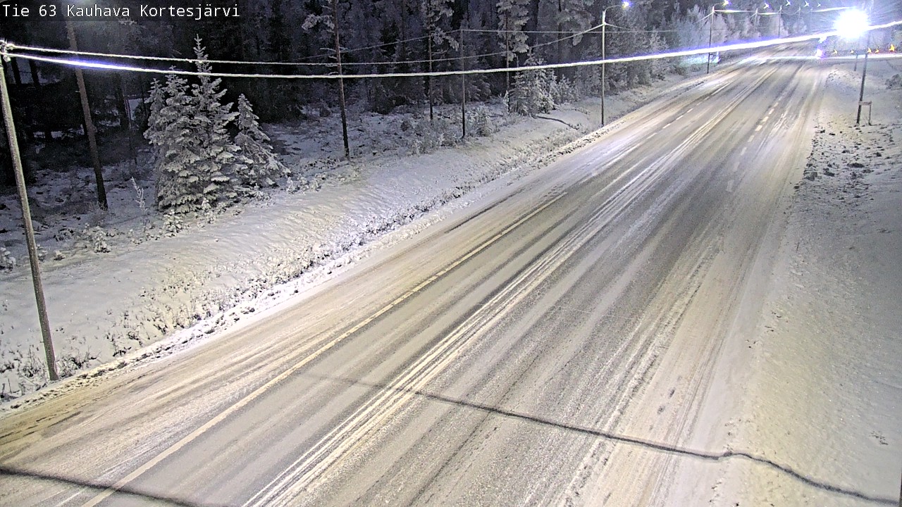 Weather Camera Image Road 63 Kauhava Kortesjärvi, Kauhava, Etelä-Pohjanmaa