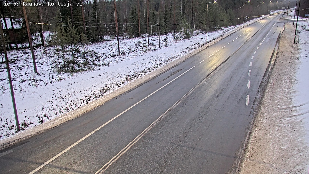 Weather Camera Image Road 63 Kauhava Kortesjärvi, Kauhava, Etelä-Pohjanmaa