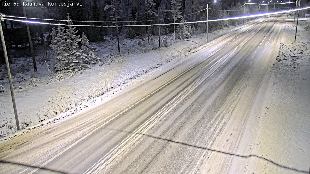 Weather Camera Image Road 63 Kauhava Kortesjärvi, Kauhava, Etelä-Pohjanmaa
