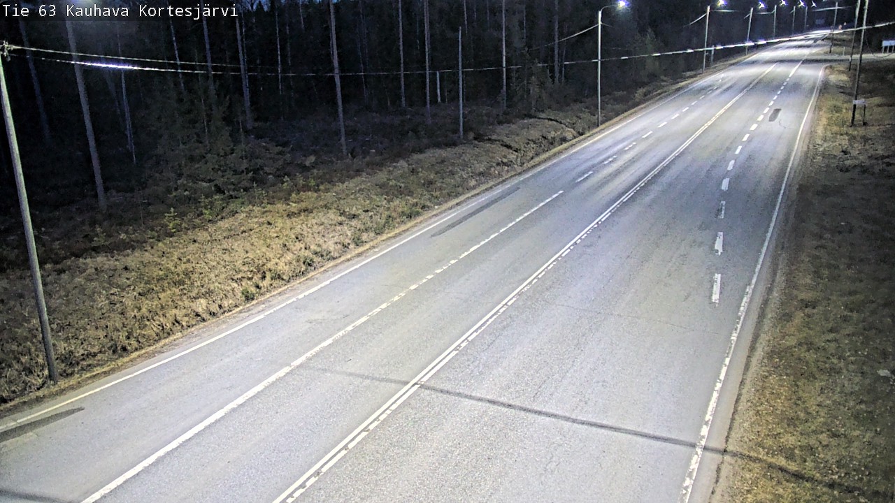 Weather Camera Image Väg 63 Kauhava Kortesjärvi, Kauhava, Etelä-Pohjanmaa