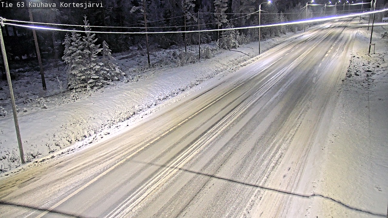 Weather Camera Image Väg 63 Kauhava Kortesjärvi, Kauhava, Etelä-Pohjanmaa