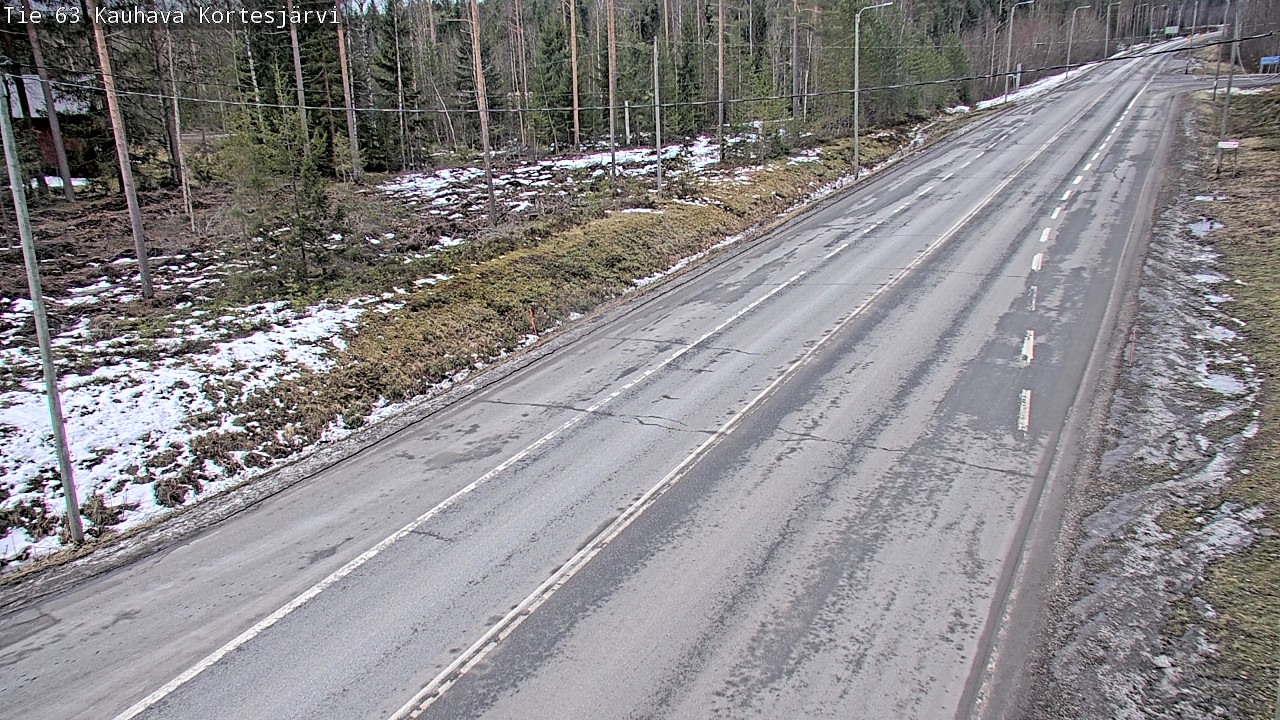 Weather Camera Image Road 63 Kauhava Kortesjärvi, Kauhava, Etelä-Pohjanmaa