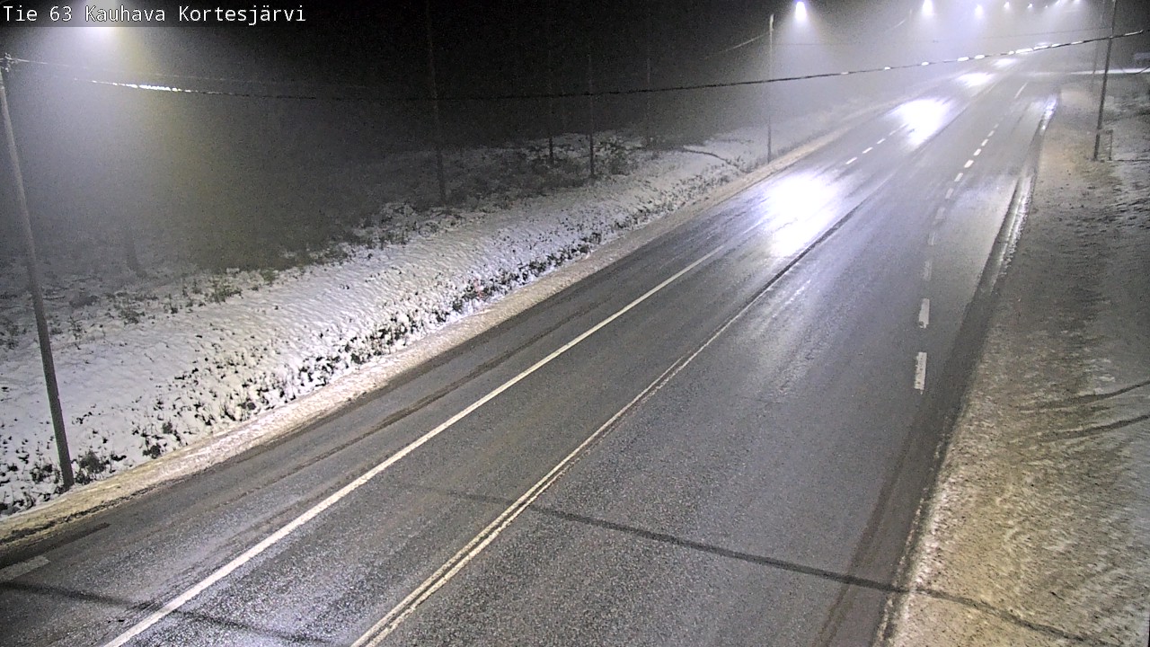 Weather Camera Image Road 63 Kauhava Kortesjärvi, Kauhava, Etelä-Pohjanmaa
