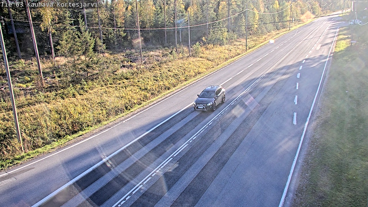 Weather Camera Image Road 63 Kauhava Kortesjärvi, Kauhava, Etelä-Pohjanmaa