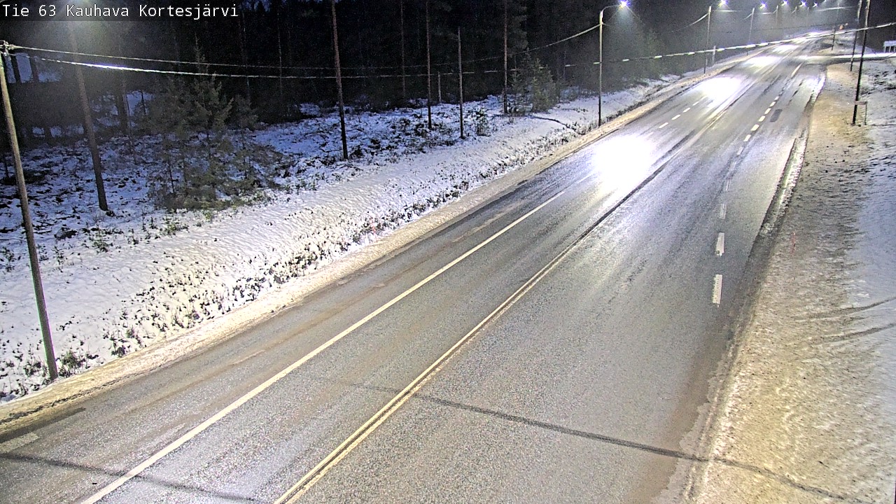 Weather Camera Image Road 63 Kauhava Kortesjärvi, Kauhava, Etelä-Pohjanmaa