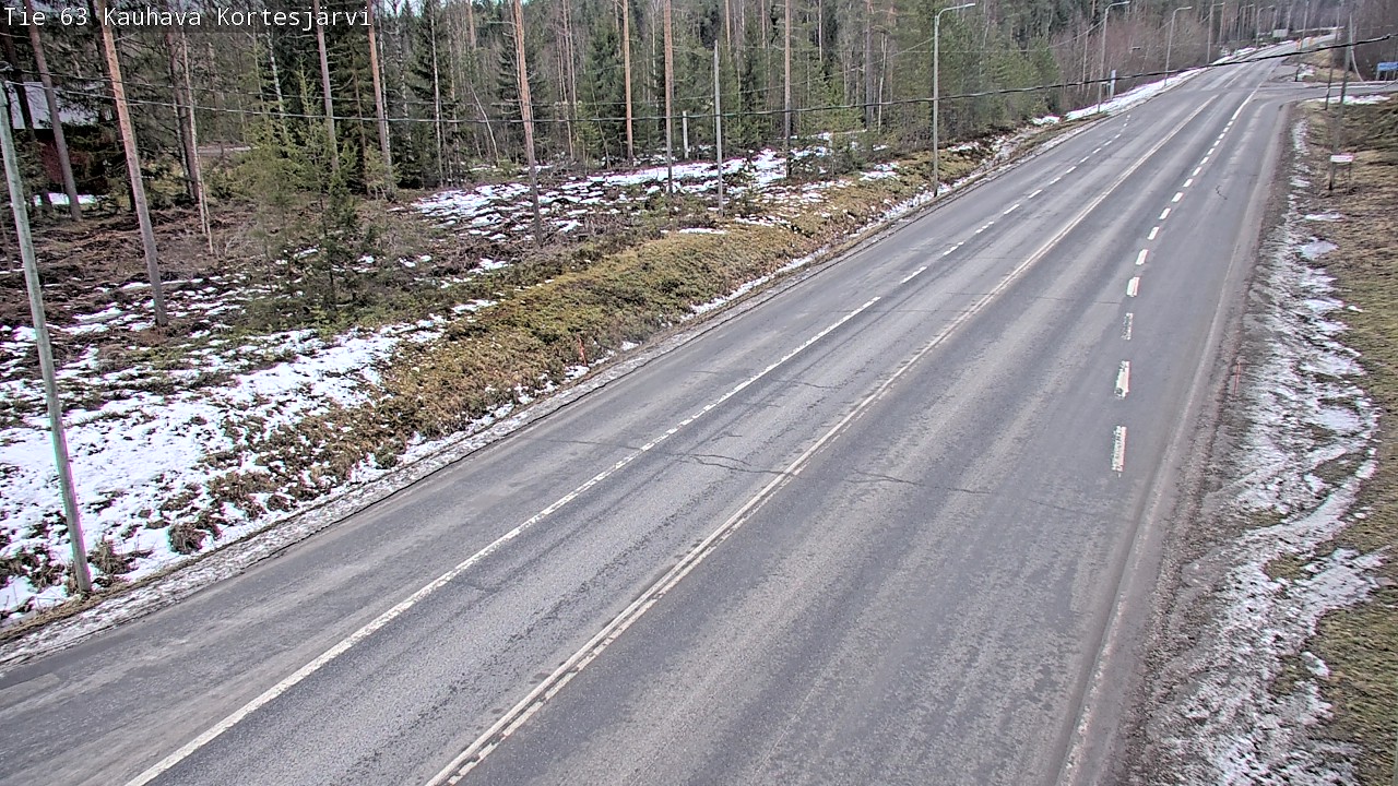 Weather Camera Image Road 63 Kauhava Kortesjärvi, Kauhava, Etelä-Pohjanmaa