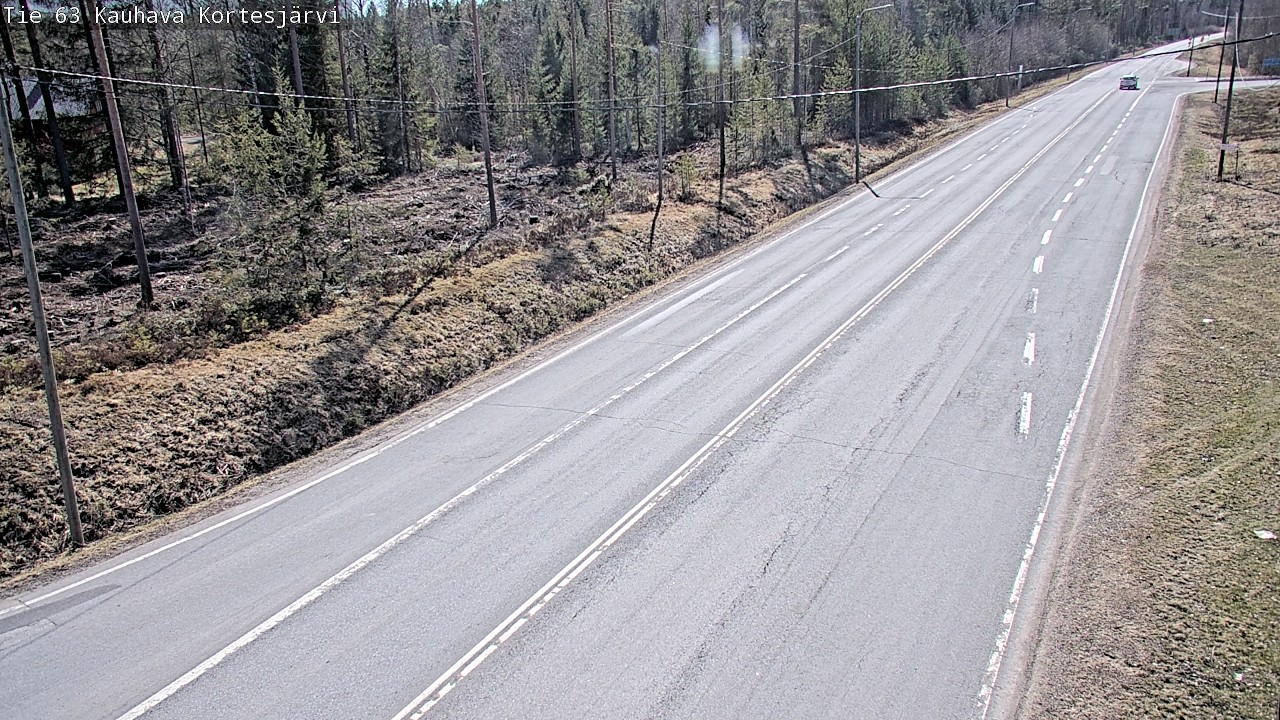 Weather Camera Image Väg 63 Kauhava Kortesjärvi, Kauhava, Etelä-Pohjanmaa