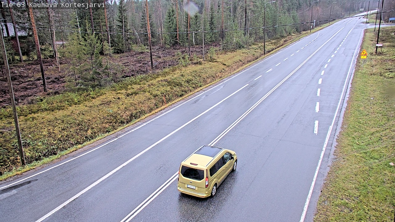 Weather Camera Image Road 63 Kauhava Kortesjärvi, Kauhava, Etelä-Pohjanmaa