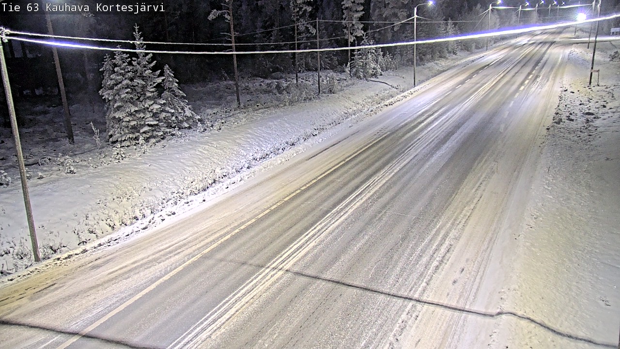 Weather Camera Image Road 63 Kauhava Kortesjärvi, Kauhava, Etelä-Pohjanmaa