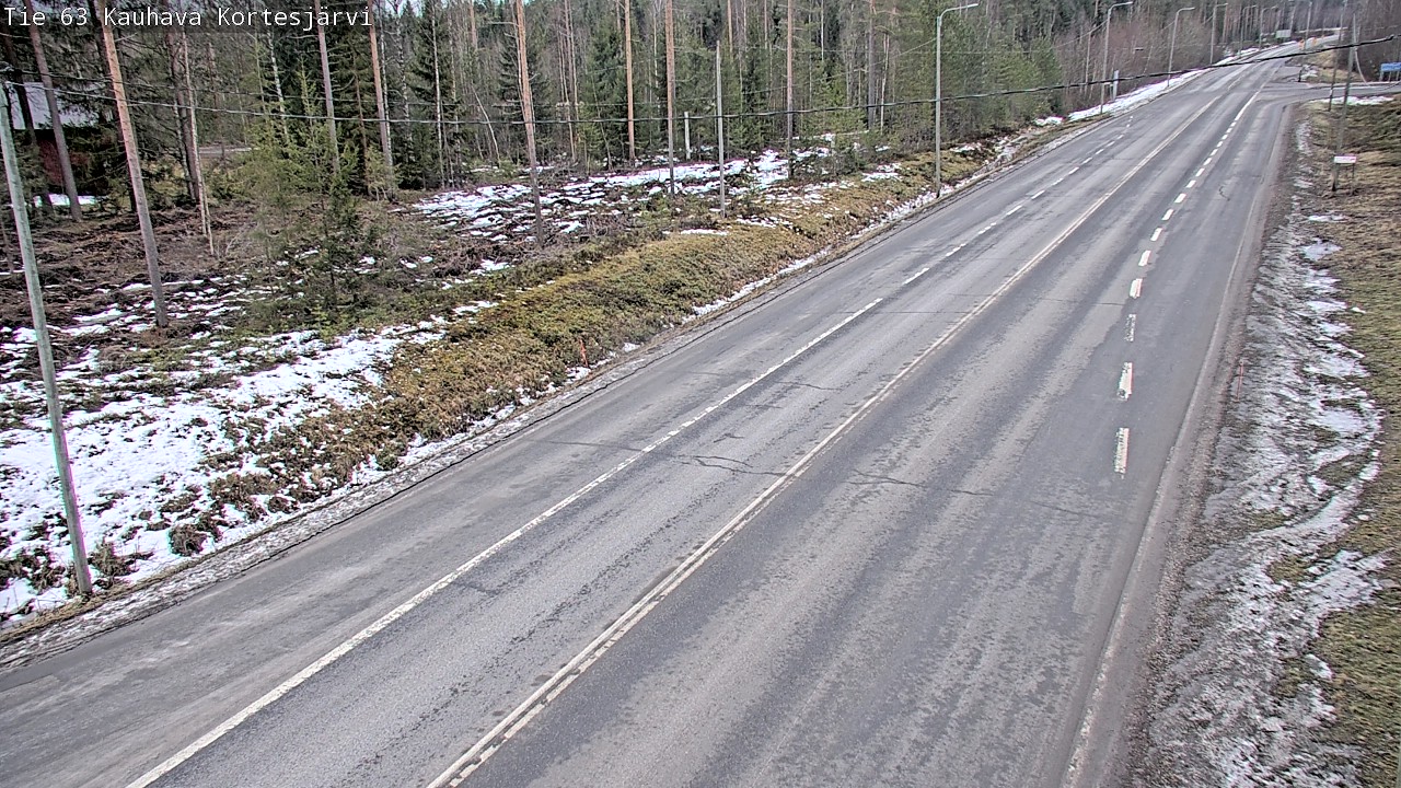 Weather Camera Image Road 63 Kauhava Kortesjärvi, Kauhava, Etelä-Pohjanmaa
