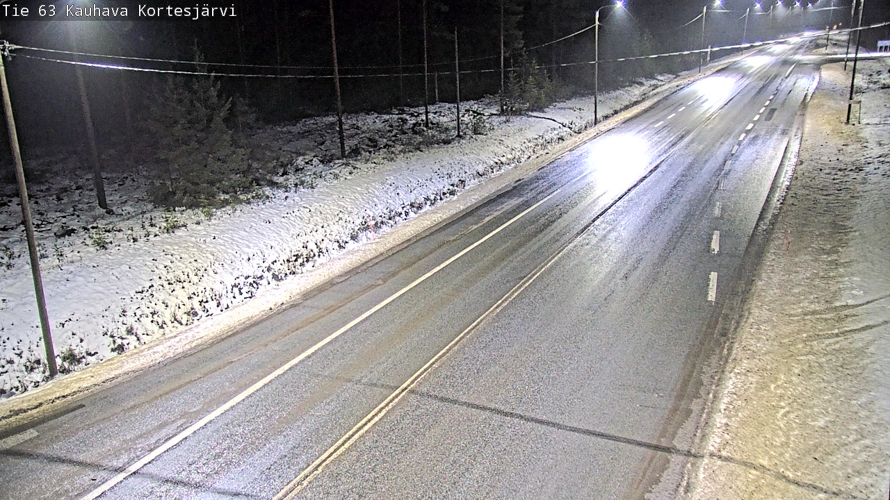 Weather Camera Image Road 63 Kauhava Kortesjärvi, Kauhava, Etelä-Pohjanmaa