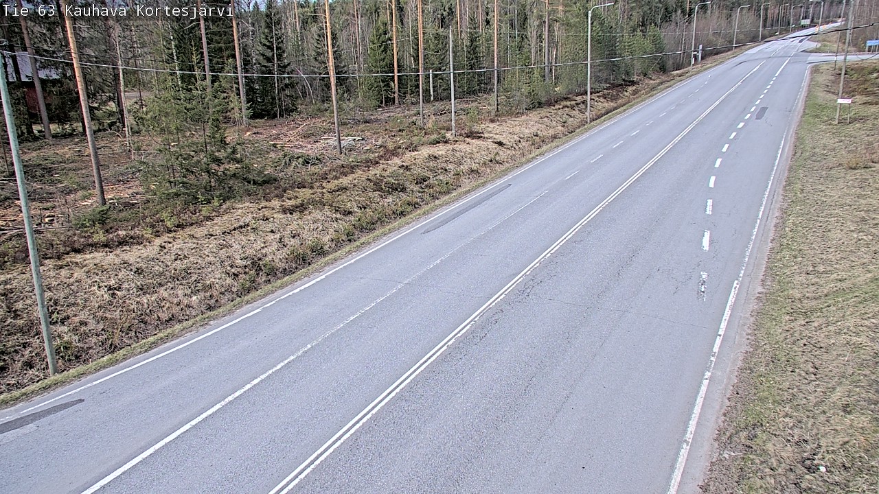 Weather Camera Image Väg 63 Kauhava Kortesjärvi, Kauhava, Etelä-Pohjanmaa