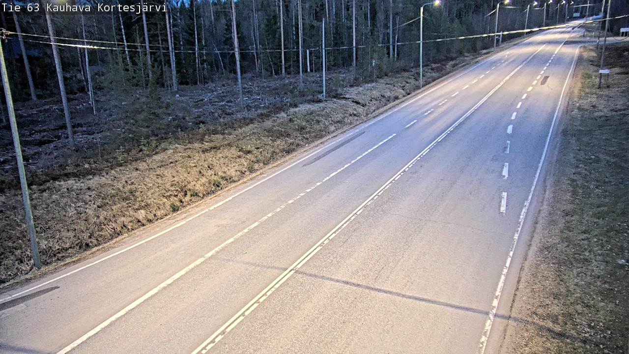 Weather Camera Image Road 63 Kauhava Kortesjärvi, Kauhava, Etelä-Pohjanmaa