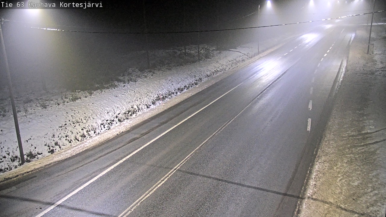 Weather Camera Image Road 63 Kauhava Kortesjärvi, Kauhava, Etelä-Pohjanmaa