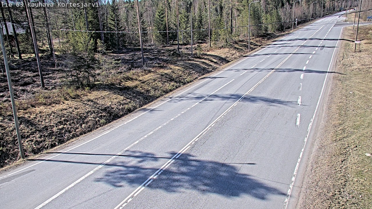 Weather Camera Image Väg 63 Kauhava Kortesjärvi, Kauhava, Etelä-Pohjanmaa