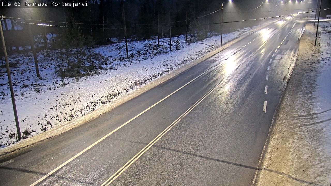 Weather Camera Image Road 63 Kauhava Kortesjärvi, Kauhava, Etelä-Pohjanmaa