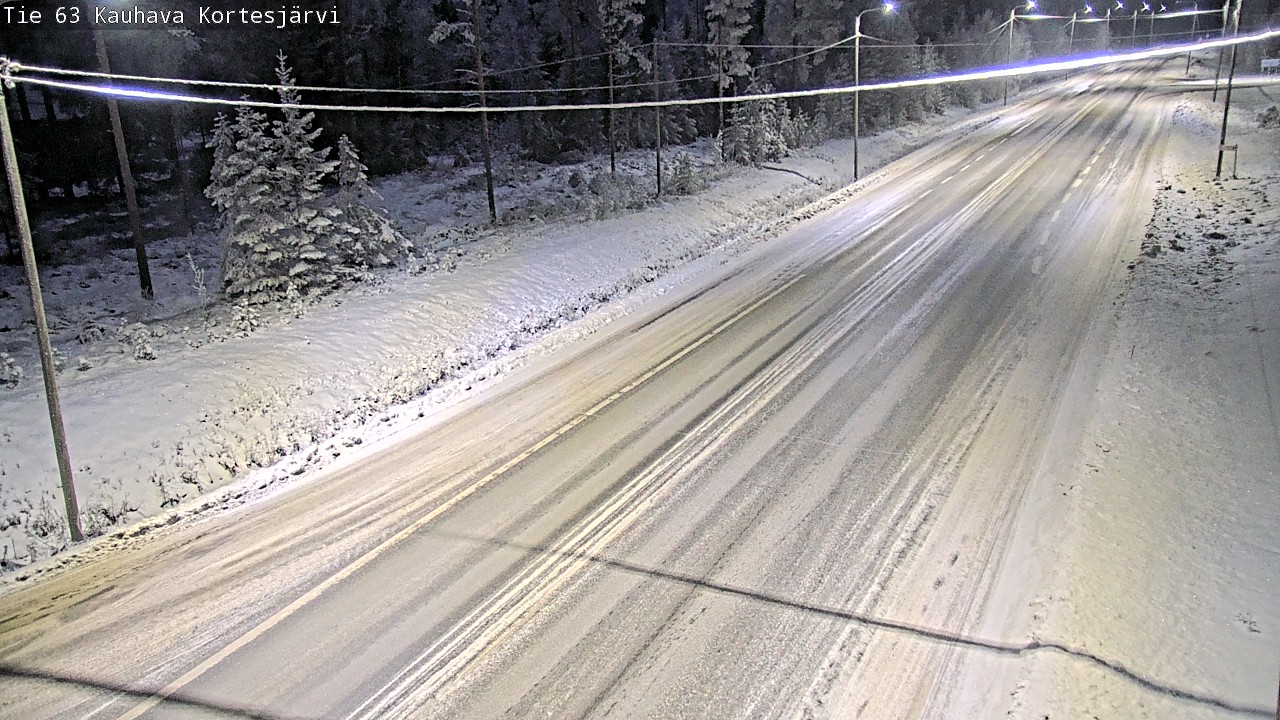 Weather Camera Image Road 63 Kauhava Kortesjärvi, Kauhava, Etelä-Pohjanmaa