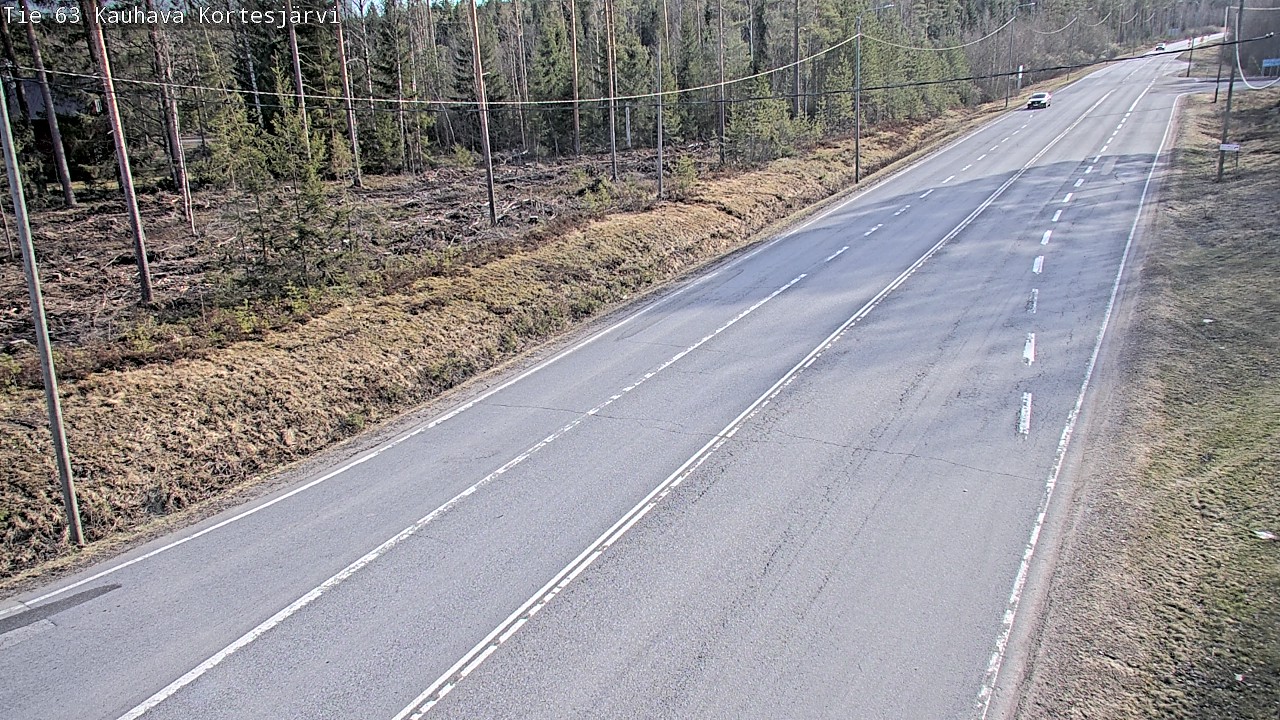 Weather Camera Image Väg 63 Kauhava Kortesjärvi, Kauhava, Etelä-Pohjanmaa