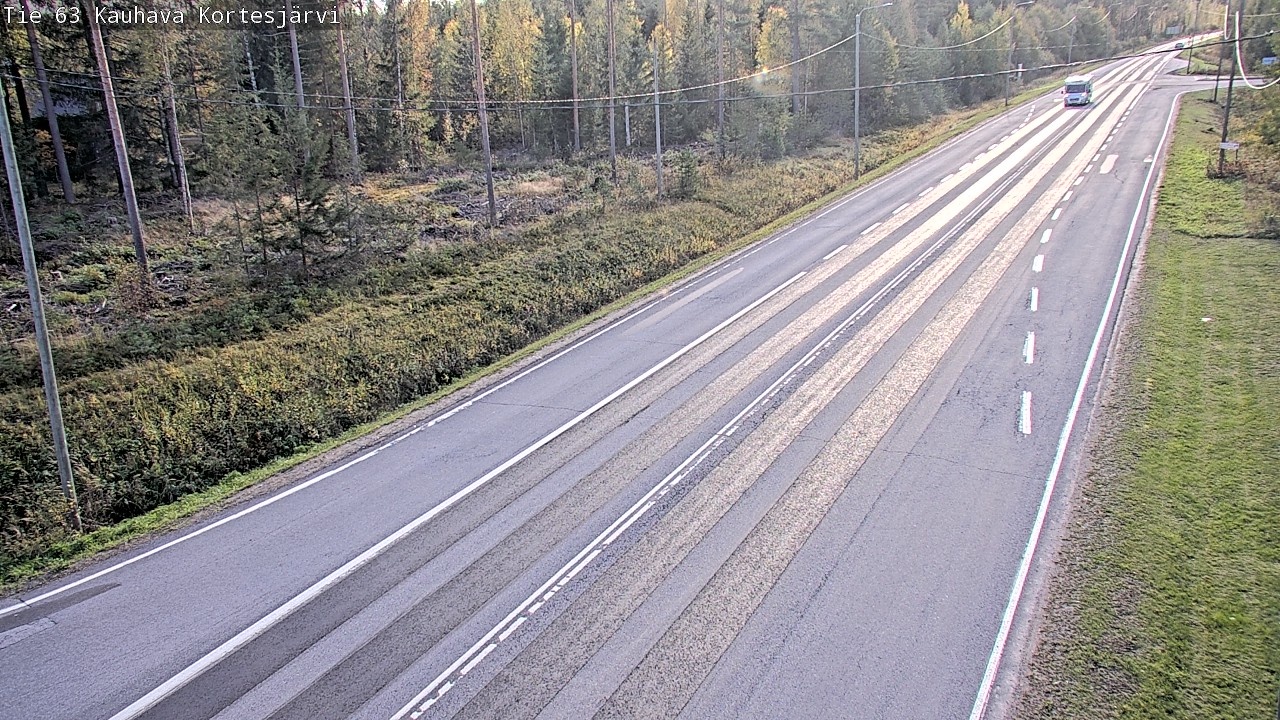 Weather Camera Image Road 63 Kauhava Kortesjärvi, Kauhava, Etelä-Pohjanmaa