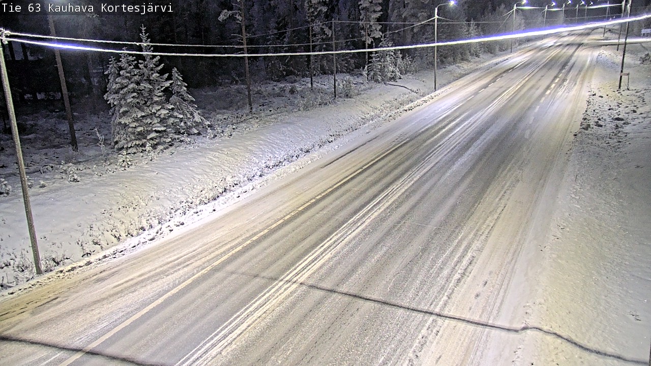 Weather Camera Image Road 63 Kauhava Kortesjärvi, Kauhava, Etelä-Pohjanmaa