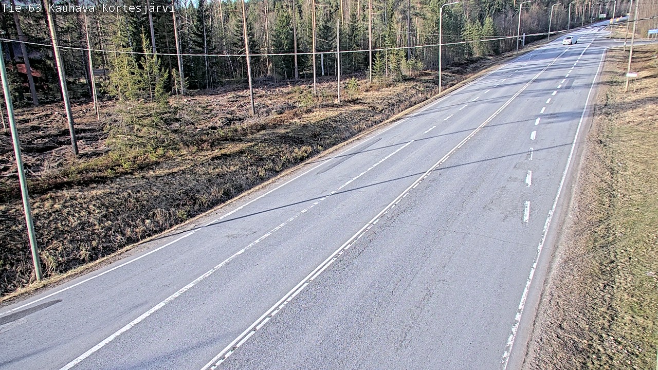 Weather Camera Image Väg 63 Kauhava Kortesjärvi, Kauhava, Etelä-Pohjanmaa