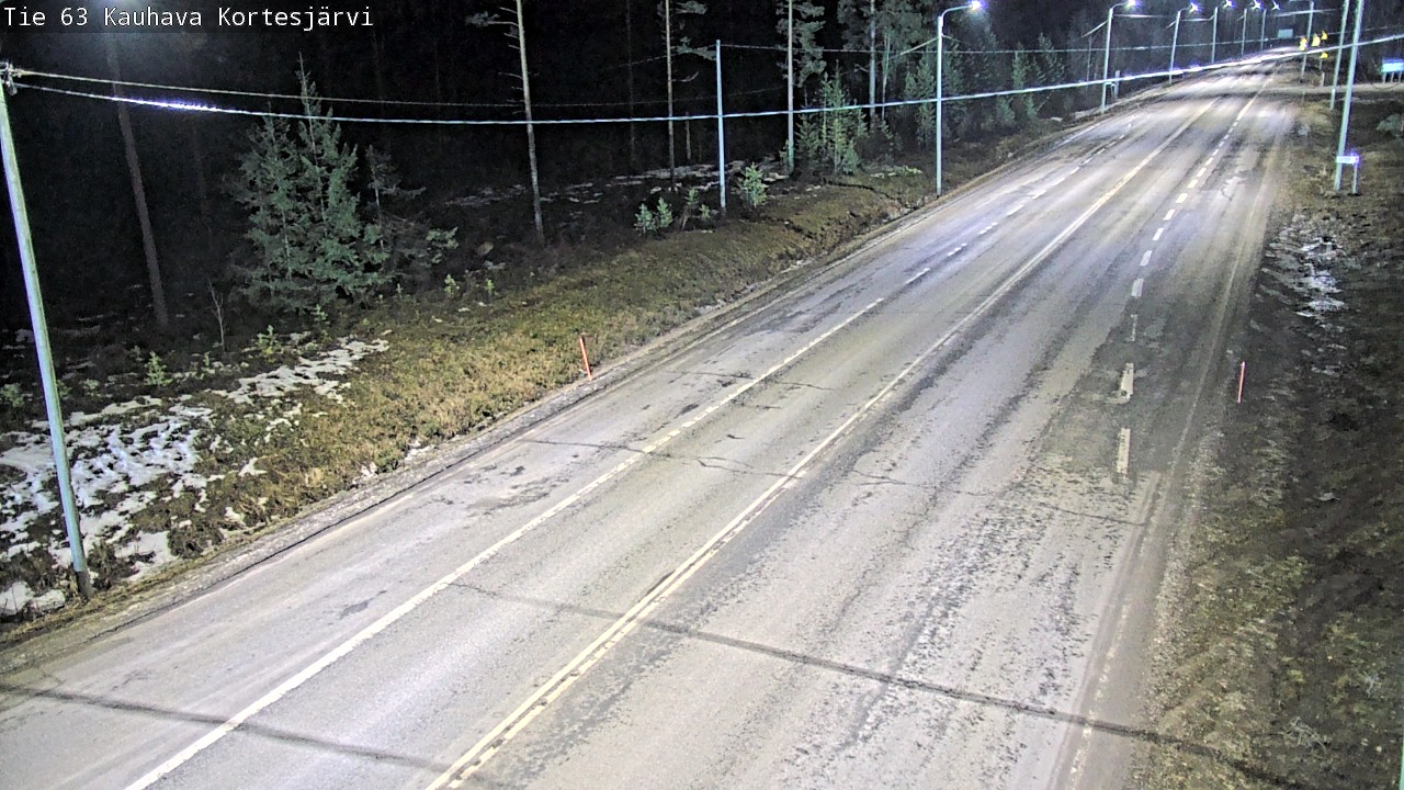 Weather Camera Image Väg 63 Kauhava Kortesjärvi, Kauhava, Etelä-Pohjanmaa
