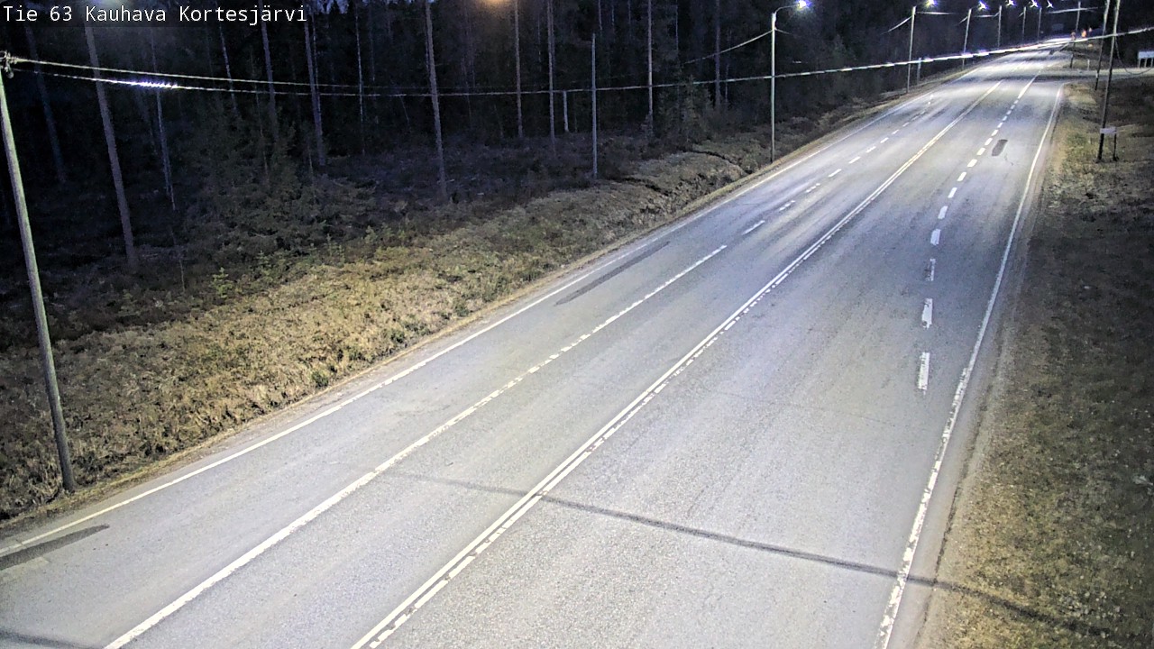 Weather Camera Image Road 63 Kauhava Kortesjärvi, Kauhava, Etelä-Pohjanmaa