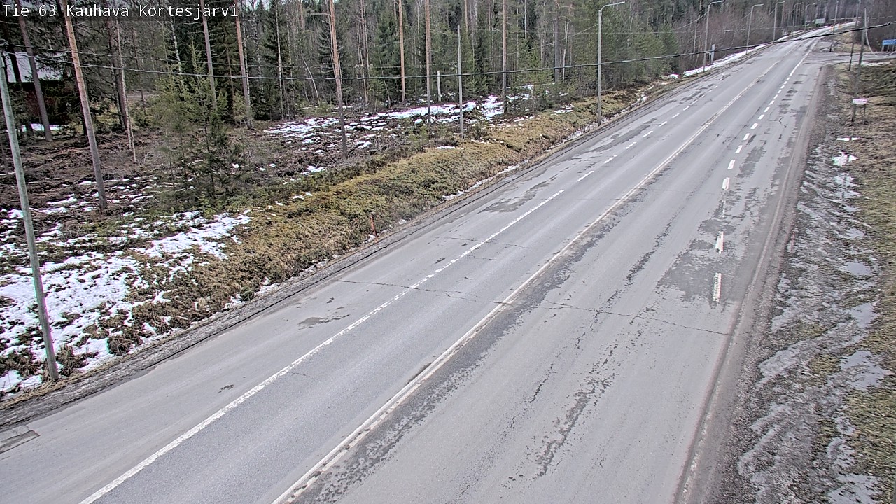Weather Camera Image Road 63 Kauhava Kortesjärvi, Kauhava, Etelä-Pohjanmaa