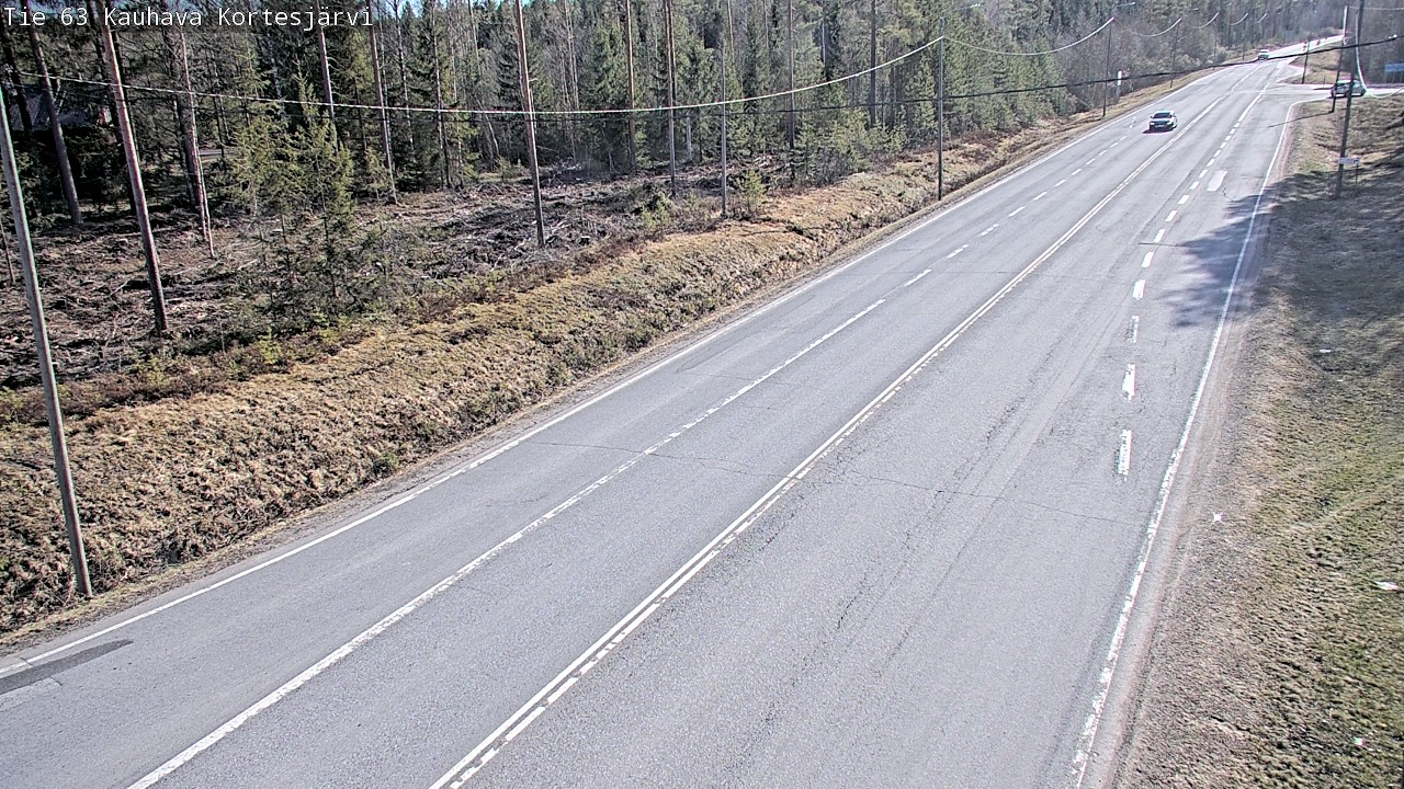 Weather Camera Image Väg 63 Kauhava Kortesjärvi, Kauhava, Etelä-Pohjanmaa