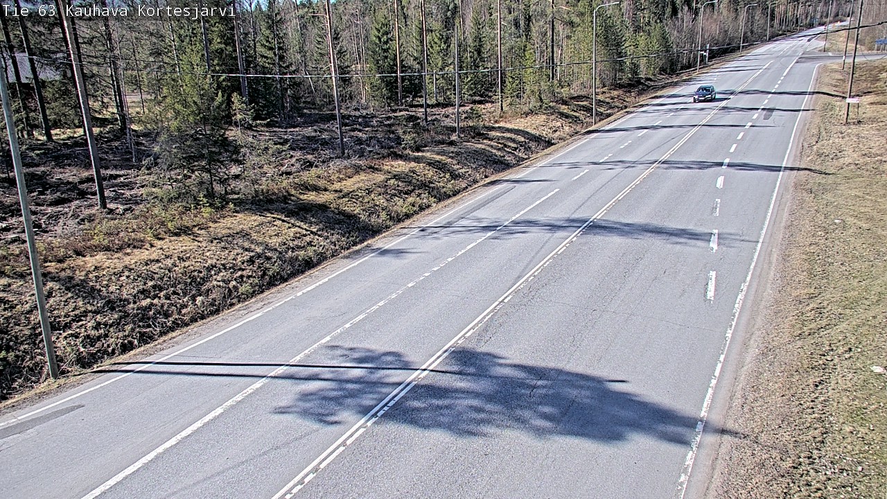Weather Camera Image Väg 63 Kauhava Kortesjärvi, Kauhava, Etelä-Pohjanmaa