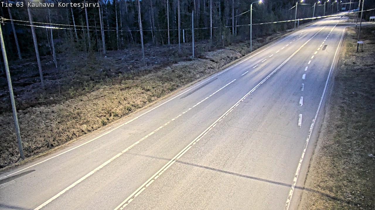 Weather Camera Image Road 63 Kauhava Kortesjärvi, Kauhava, Etelä-Pohjanmaa